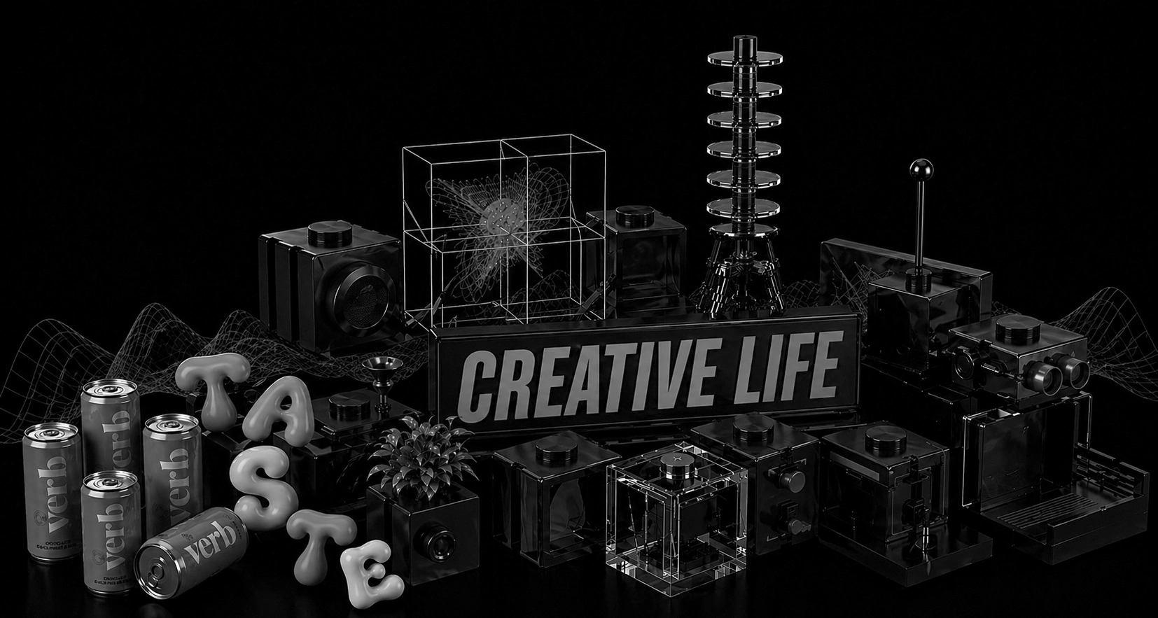 DESIGN095 black homepage background